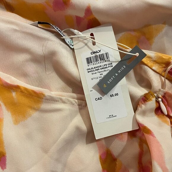 ONLY Women's Onleleanor Life One Shoulder Dress - NWT $65 - Picture 4 of 4